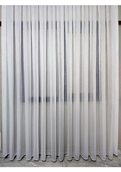 Çizgili Gümüş Simli Tül Perde Ekru 1 E 3 Pileli ET4020GUMUS fiyatları