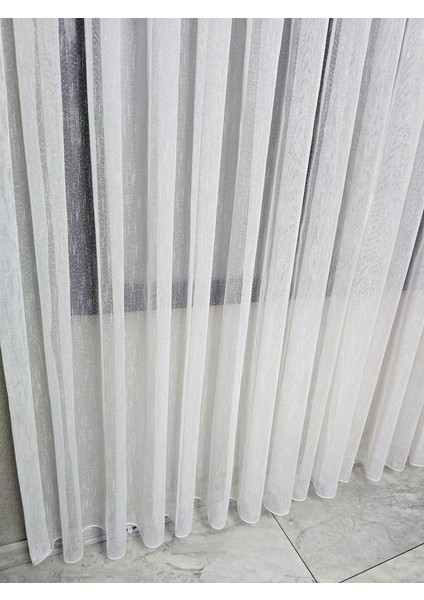 Nokta Çizgi Desenli Şık Tül Perde Ekru 1 E 2,5 Pileli ET5003SANTUK modelleri