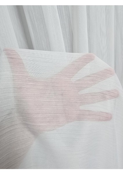 Vakkorama Mat Kumaşlı Kalın Tül Perde Ekru 1 E 3 Pileli ET4030MAT