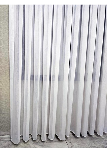 Vakkorama Mat Kumaşlı Kalın Tül Perde Ekru 1 E 3 Pileli ET4030MAT modelleri