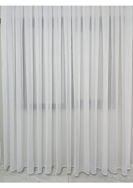 Çizgili Şeffaf Simli Şık Tül Perde Ekru 1 E 2,5 Pileli ET4020SIMLI fiyatları