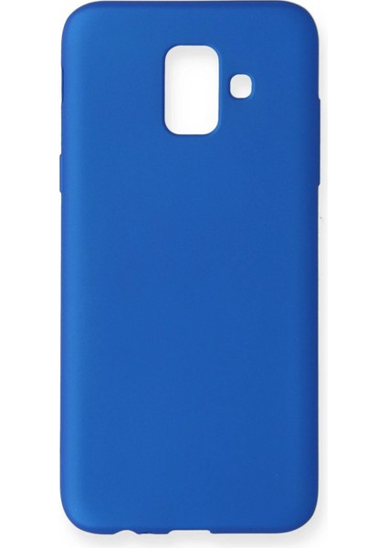 Samsung Galaxy A6 2018 Kılıf First Silikon - Mavi Yktsn