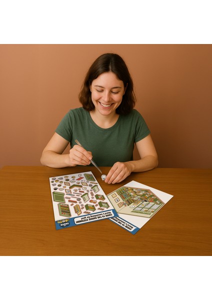 Akvaryum Izometrik Sticker, 3D Etiket Yapışkanlı Çıkartma fiyatları