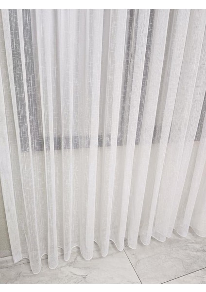 Naturel Keten Dokulu Şık Tül Perde Ekru 1 E 2,5 Pileli ET5002NATUREL modelleri