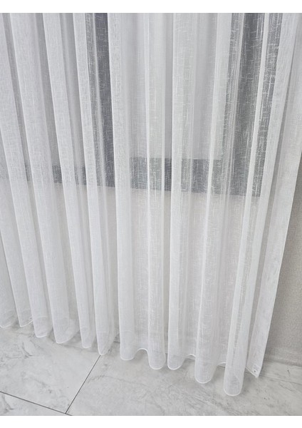 Naturel Keten Dokulu Şık Tül Perde Ekru 1 E 2,5 Pileli ET5002NATUREL fırsatları