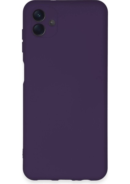 Samsung Galaxy A04E Kılıf Nano Içi Kadife Silikon - Mor Yktsn
