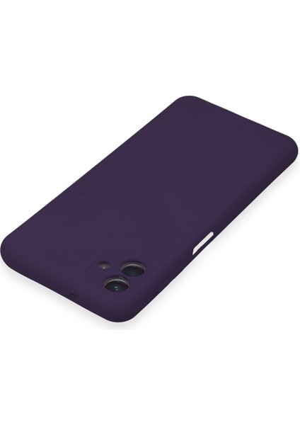 Samsung Galaxy A04E Kılıf Nano Içi Kadife Silikon - Mor Yktsn