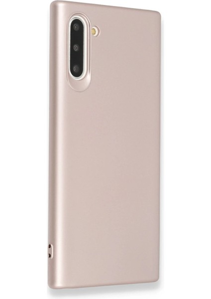 Samsung Galaxy Note 10 Kılıf First Silikon - Rose Gold Yktsn