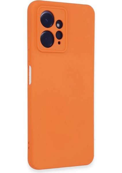 Xiaomi Redmi Note 12 4g Kılıf Nano Içi Kadife Silikon - Turuncu Yktsn