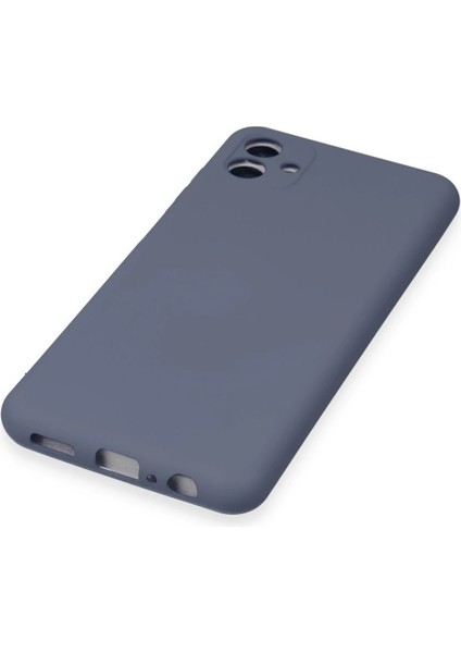 Samsung Galaxy A04E Kılıf Nano Içi Kadife Silikon - Gri Yktsn