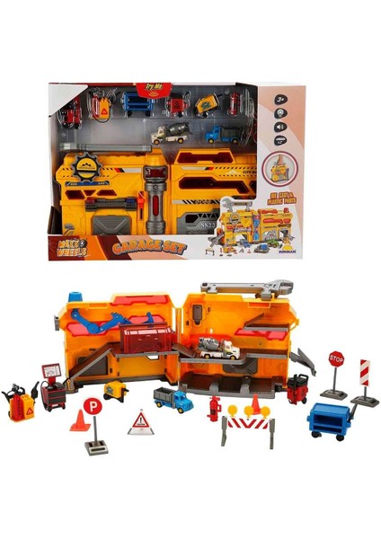 4539 Maxx Wheels Sesli ve Işıklı Garaj Seti Inşaat Garajı -Sunman fiyatları