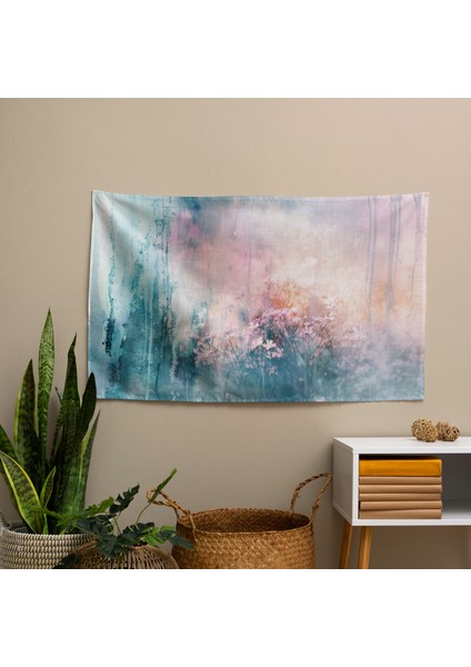 Rüya Gibi Pastel Modern Soyut Sanat Duvar Örtüsü - Pamuk Sırt, Polyester Ön - Canlı fiyatları