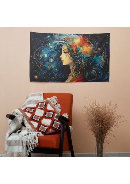 Rüya Gibi Burç Sanat Eseri Duvar Örtüsü - Canlı Süblimasyon Baskı, Pamuk Sırt, Yatak fiyatları