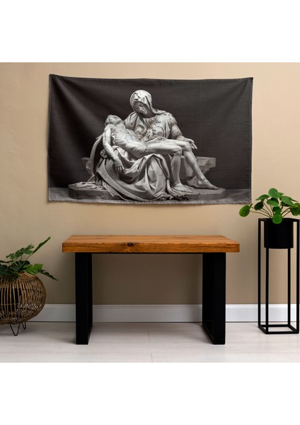 Michelangelo'dan Esinlenen Kumaş Duvar Sanatı - Şık Ev Dekorasyonu Için Canlı Renkler Süblimasyon fiyatları