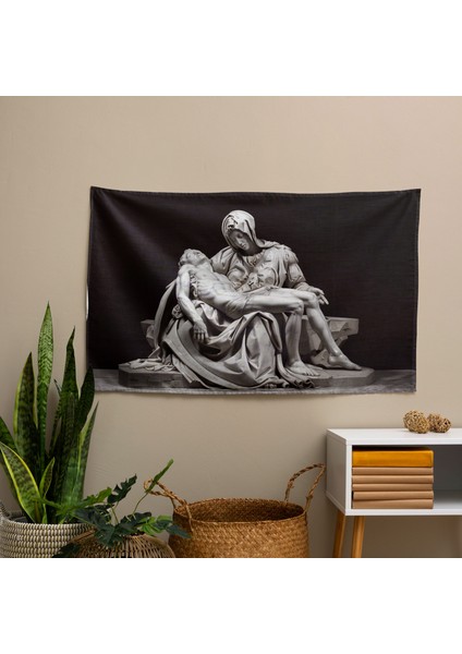 Michelangelo'dan Esinlenen Kumaş Duvar Sanatı - Şık Ev Dekorasyonu Için Canlı Renkler Süblimasyon modelleri