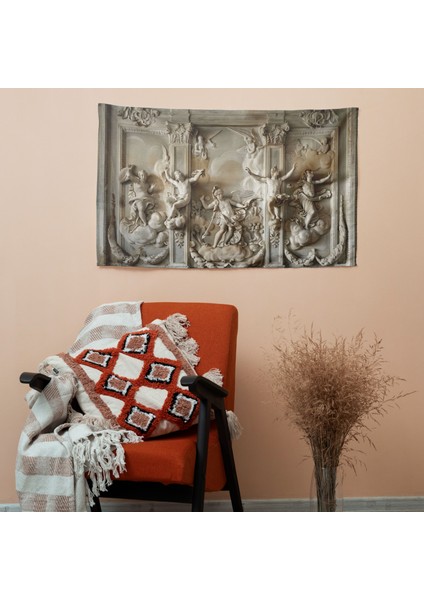 Michelangelo Ilahi Figürler Duvar Örtüsü - Pamuk Sırt, Polyester Ön - Canlı Süblimasyon fiyatları