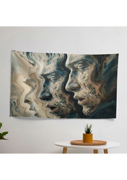 Modern Gerçeküstücülük Sanat Duvar Örtüsü - Canlı Renkler, Pamuk Sırt, Süblimasyon Baskı