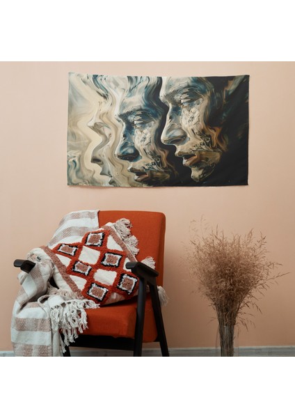 Modern Gerçeküstücülük Sanat Duvar Örtüsü - Canlı Renkler, Pamuk Sırt, Süblimasyon Baskı