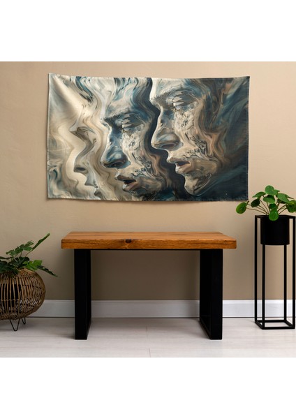 Modern Gerçeküstücülük Sanat Duvar Örtüsü - Canlı Renkler, Pamuk Sırt, Süblimasyon Baskı
