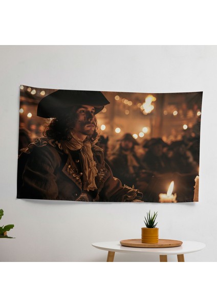 Rembrandt'tan Esinlenen Dramatik Tarihi Olay Duvar Örtüsü | Pamuk Sırt ve Polyester Ön
