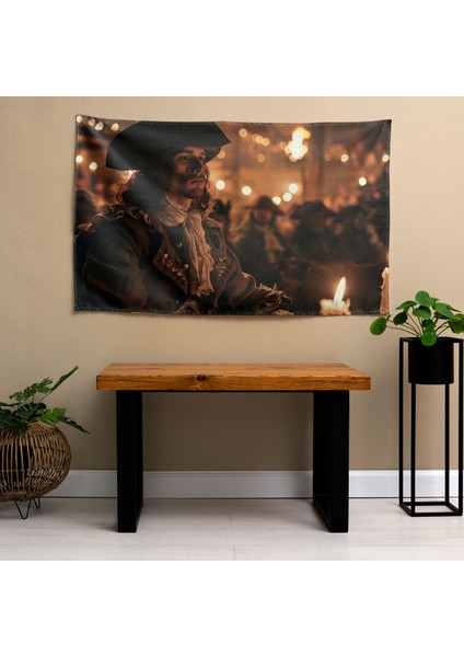 Rembrandt'tan Esinlenen Dramatik Tarihi Olay Duvar Örtüsü | Pamuk Sırt ve Polyester Ön fiyatları