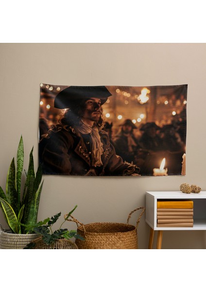 Rembrandt'tan Esinlenen Dramatik Tarihi Olay Duvar Örtüsü | Pamuk Sırt ve Polyester Ön modelleri