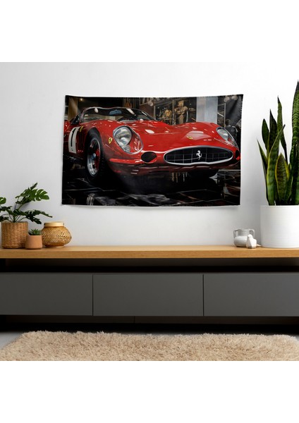 Gerçekçi Hassas Ferrari Duvar Dekorasyonu - Yatak Odası, Oturma Odası Veya Yatakhane Için