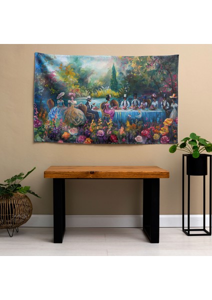 Rokoko Tarzı Resim Duvar Örtüsü - Pamuk Sırt, Polyester Ön - Canlı Renkler, Hafif Kumaş fiyatları