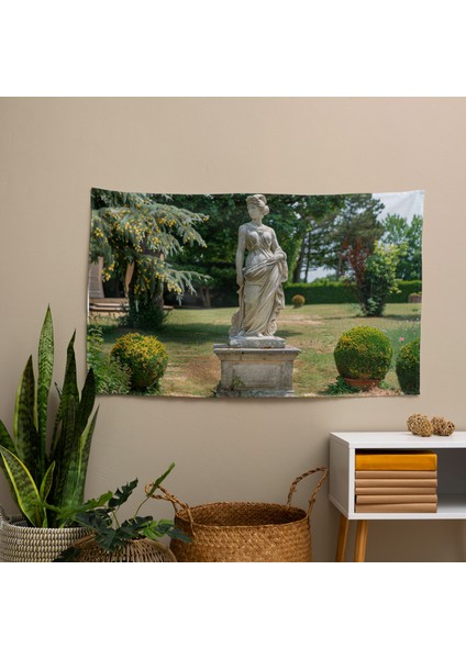 Neoklasizm Simetri Duvar Örtüsü - Pamuk Sırt, Polyester Ön, Ranforce Kumaş, Canlı Renkler fiyatları