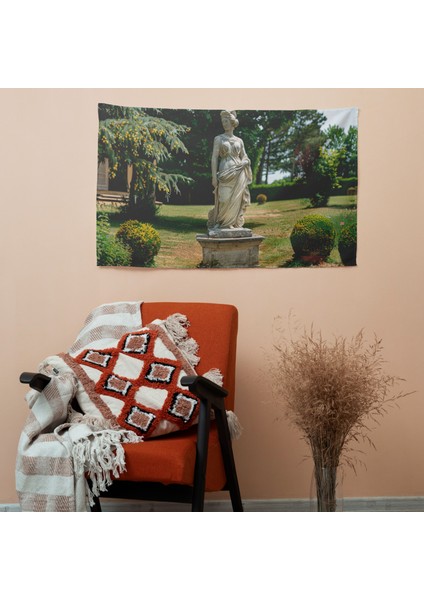 Neoklasizm Simetri Duvar Örtüsü - Pamuk Sırt, Polyester Ön, Ranforce Kumaş, Canlı Renkler modelleri