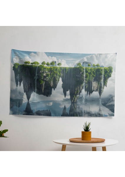 Sürrealizm Duvar Dekorasyonu - Yatak Odası, Oturma Odası ve Yurt Için Canlı Kumaş Duvar Sanatı