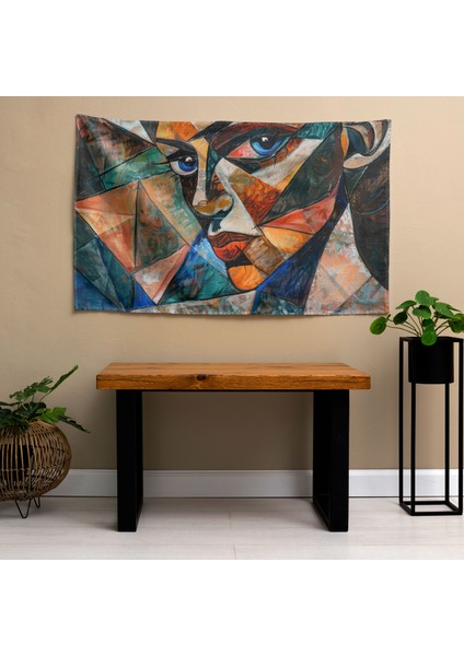 Pablo Picasso Tarzı Portre Duvar Örtüsü - Yatak Odası, Oturma Odası Veya Yurt Için Asılı Canlı