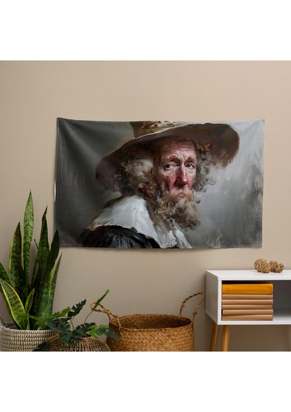 Rembrandt Kanvas Duvar Sanatı - Canlı Süblimasyon Baskı Kumaş Duvar Örtüsü modelleri