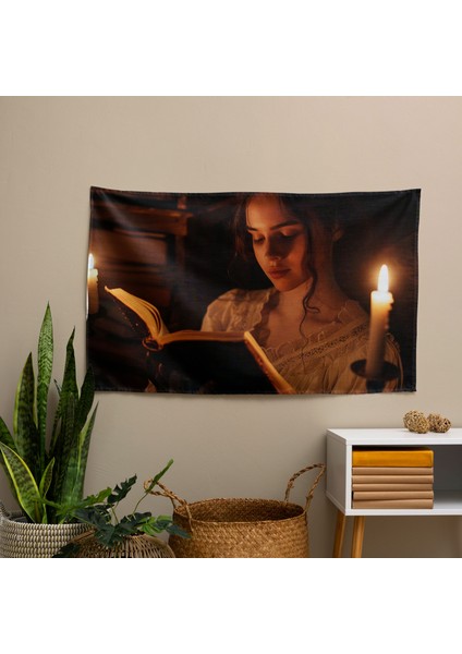 Rembrandt'tan Ilham Alan Süblimasyon Baskı Duvar Örtüsü - Pamuk ve Polyester Kumaş -