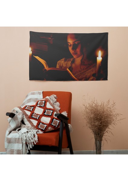 Rembrandt'tan Ilham Alan Süblimasyon Baskı Duvar Örtüsü - Pamuk ve Polyester Kumaş -