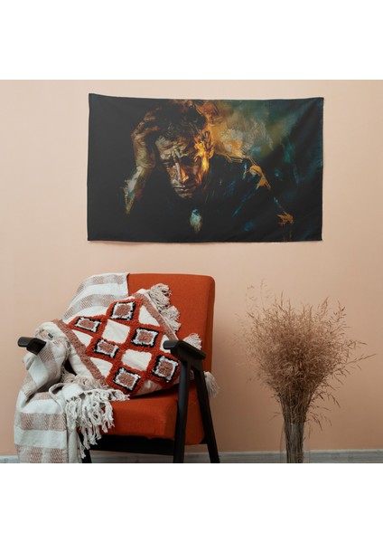 Rembrandt Duvar Dekorasyonu - Süblimasyon Baskılı Canlı Ranforce Kumaş Duvar Örtüsü
