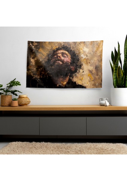 Rembrandt Impasto Fırça Duvar Örtüsü - Pamuk Sırt, Polyester Ön - Canlı Renkler, Süblimasyon fiyatları