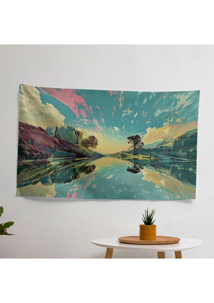 Sürrealizm Ev Dekorasyonu Duvar Örtüsü - Canlı Renkler, Süblimasyon Baskı