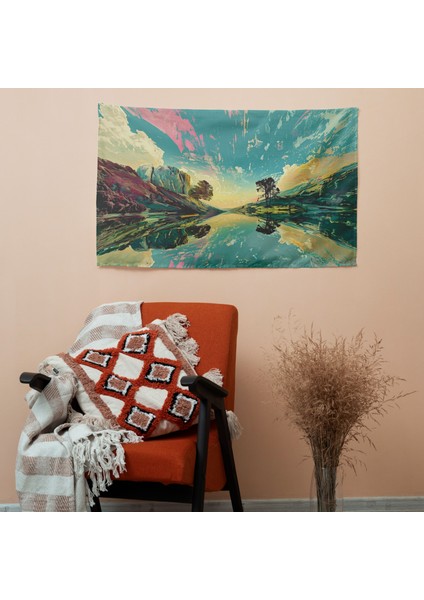 Sürrealizm Ev Dekorasyonu Duvar Örtüsü - Canlı Renkler, Süblimasyon Baskı