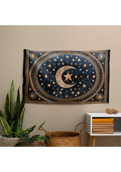 Göksel Türk Halısı Desenli Duvar Örtüsü - Arkası Pamuk, Önü Polyester - Canlı Renkler modelleri