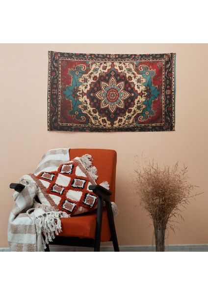 Türk Halısı Duvar Örtüsü – Canlı Renkler, Süblimasyon Baskı modelleri