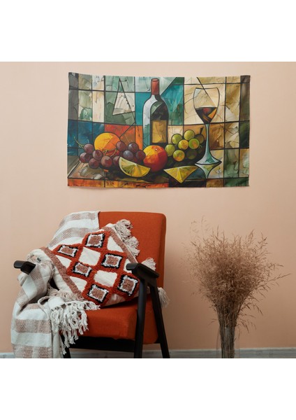 Pablo Picasso'dan Esinlenen Baskılı Duvar Örtüsü: Canlı Renkler, Yatak Odası, Oturma Odası