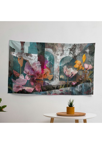 Sürrealizm Sanat Duvar Örtüsü - Canlı Renkler, Pamuk Sırt, Süblimasyon Baskı