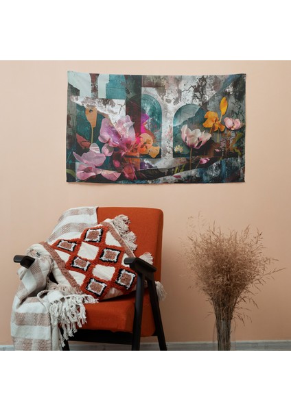 Sürrealizm Sanat Duvar Örtüsü - Canlı Renkler, Pamuk Sırt, Süblimasyon Baskı
