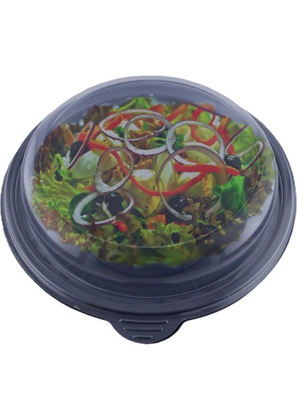 Yuvarlak Kapaklı Salata Seti