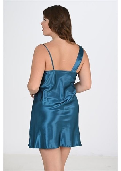 Aria's Closet Büyük Beden 2li Petrol Sabahlık Takımı Bigsize 6206 modelleri