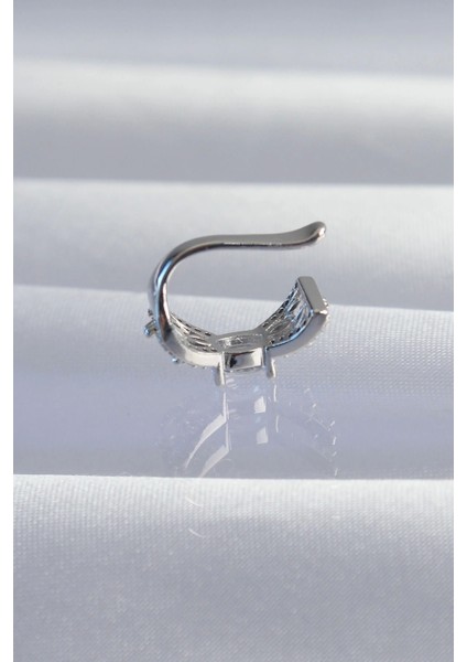 Pirinç Gümüş Renk Zirkon Taş Kaplama Earcuff Küpe - TJ-BKP9336 fiyatları