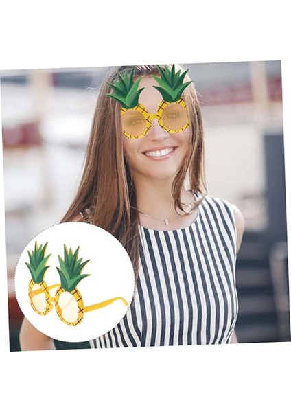 Tropikal Hawaii Ananas Şekilli Parti Gözlüğü 9.5 x 14 cm (4887) modelleri