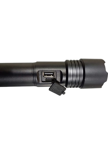 1300 Lümen Tg LED 2800 Mah Zoom Özellikli Şarj Edilebilir El Feneri SK3600