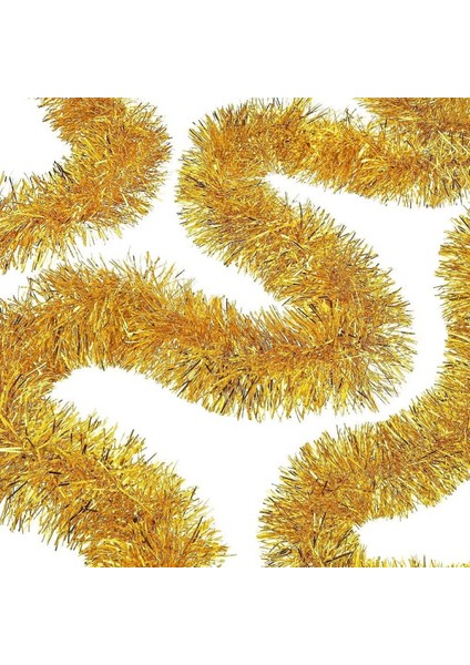 Parti Için Mega Kalın Sim Süs 2 Metre Uzunluk 10 cm Genişlik Altın Ithal